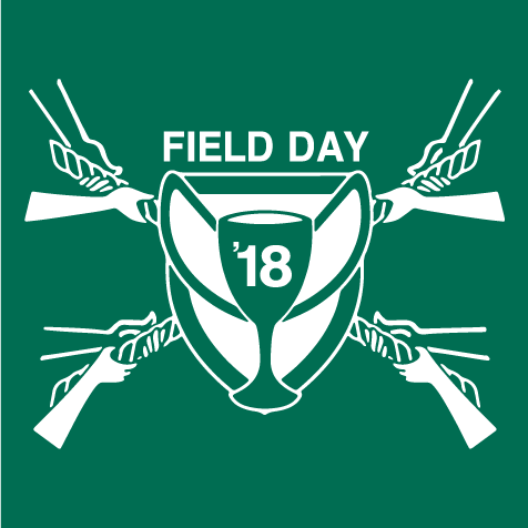 Field Day T-shirts available for Green Team and White Team! Field Day is Friday, May 25 shirt design - zoomed
