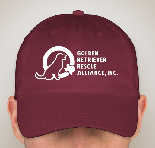 Buy a hat, help save a golden in need! Fundraiser - unisex shirt design - front