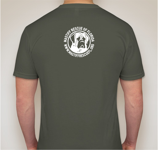 Mastiff Rescue of Florida - Fall 2018 Fundraiser - unisex shirt design - back