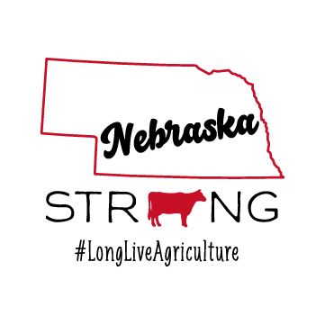 Nebraska Strong- Long Live Agriculture shirt design - zoomed