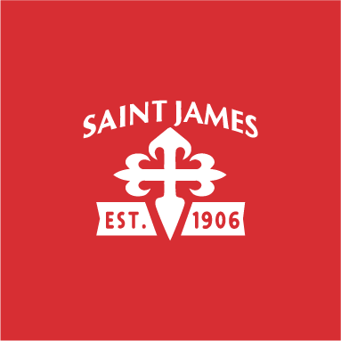 St. James Catholic School: Embroidery shirt design - zoomed