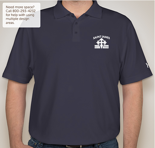 St. James Catholic School: Embroidery Fundraiser - unisex shirt design - front