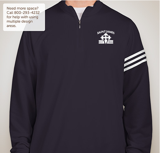 St. James Catholic School: Embroidery Fundraiser - unisex shirt design - front