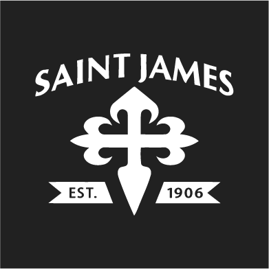 St. James Catholic School: Screenprint shirt design - zoomed