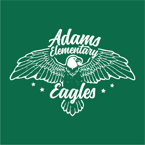 2019-2020 Adams Elementary Spirit Wear shirt design - zoomed