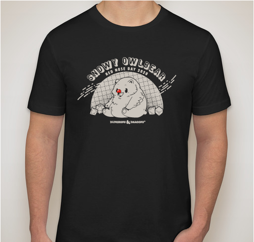 Dungeons & Dragons and Red Nose Day Campaign Fundraiser - unisex shirt design - front