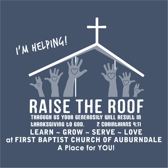 Raise the Roof shirt design - zoomed