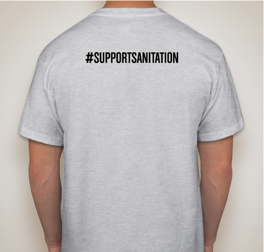 PPE for sanitation workers Fundraiser - unisex shirt design - back