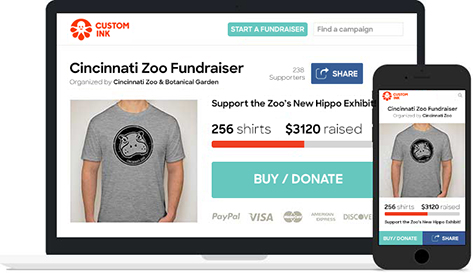 Custom Ink T-shirt Fundraising - Raise Money. Awareness. Spirits.