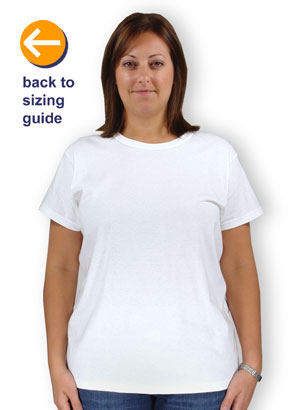 CustomInk Sizing Line-Up for Gildan Ultra Cotton Women's T-shirt - Standard  Sizes