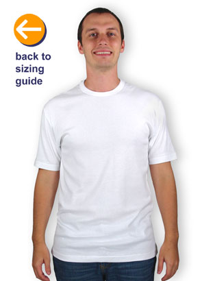 CustomInk Sizing Line-Up for American Apparel Fitted T-shirt - Standard  Sizes