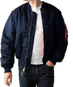 CustomInk Sizing Line-Up for Alpha Industries MA-1 Flight Jacket - Standard  Sizes