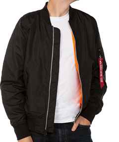 CustomInk Sizing Line-Up for Alpha Industries L-2B Scout Lightweight Bomber  Jacket - Standard Sizes
