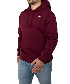 CustomInk Sizing Line-Up for Nike Club Fleece Pullover Hoodie - Standard  Sizes