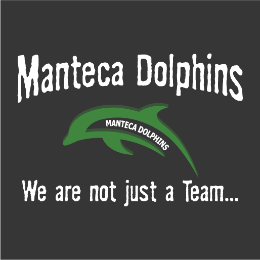 Manteca Dolphins Swim Team shirt design - zoomed