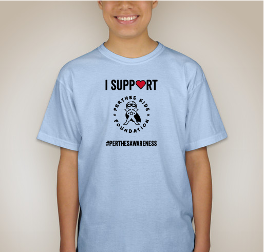 I Support Perthes Kids! (blue) Fundraiser - unisex shirt design - back