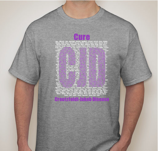 Cure CJD Fundraiser - unisex shirt design - front
