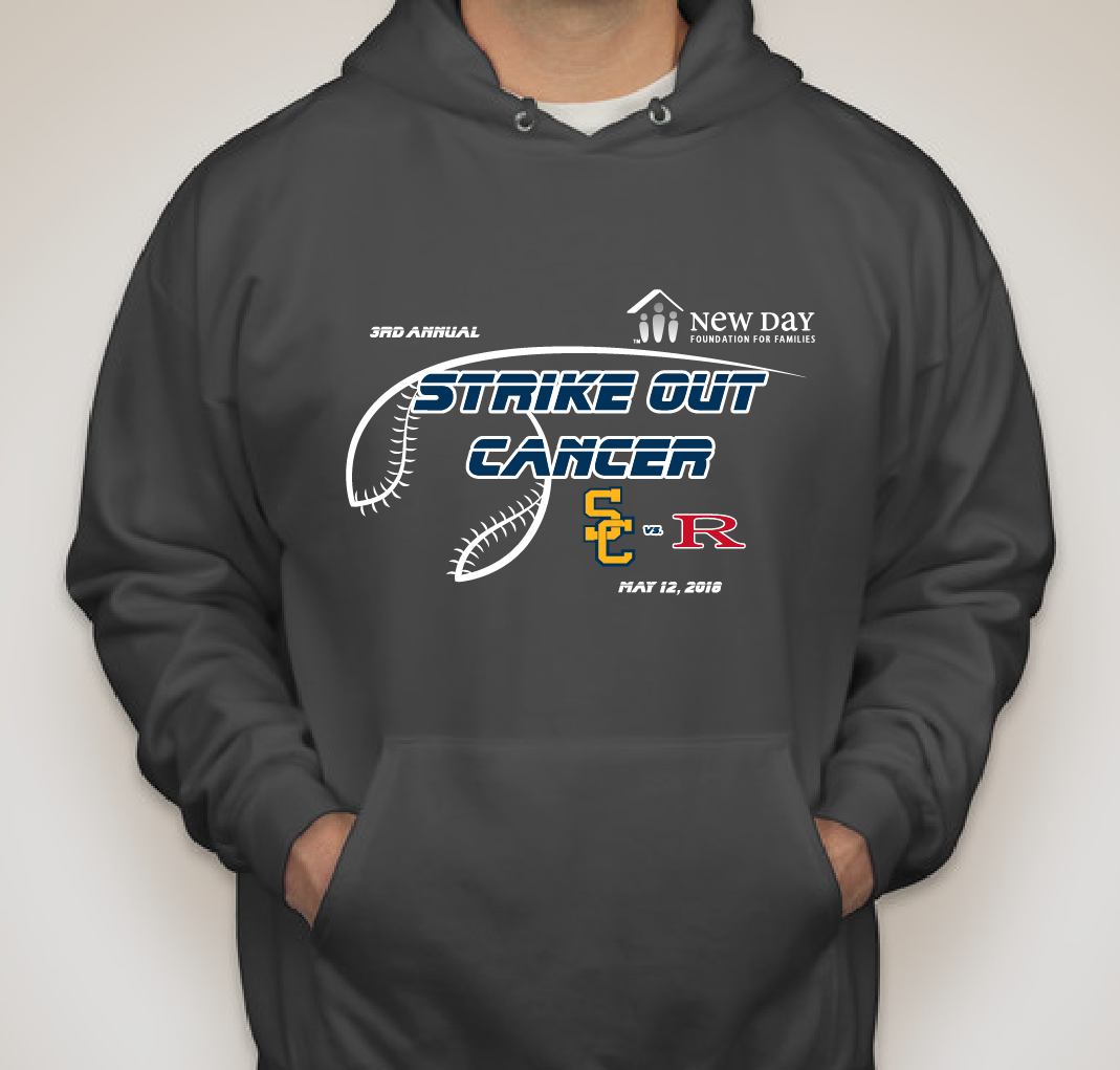 3rd Annual STRIKE OUT CANCER GAME! Fundraiser - unisex shirt design - front