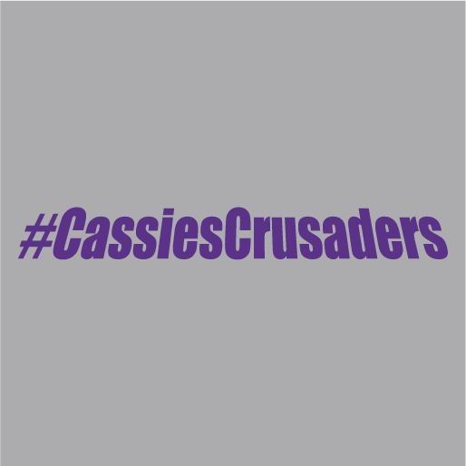 Cassie's Crusaders shirt design - zoomed
