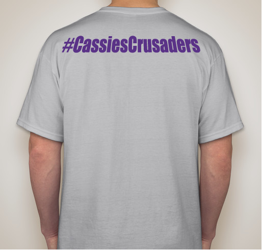 Cassie's Crusaders Fundraiser - unisex shirt design - back