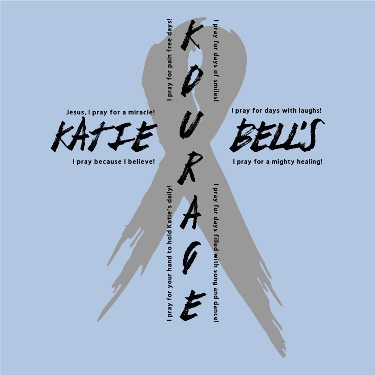 Katie Bell's Kourage shirt design - zoomed