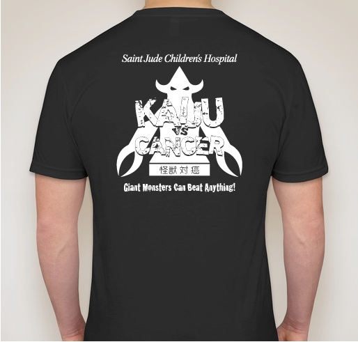 Kaiju vs Cancer Fundraiser - unisex shirt design - back