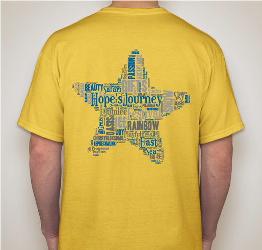 Hope's Journey T-Shirts Fundraiser - unisex shirt design - back