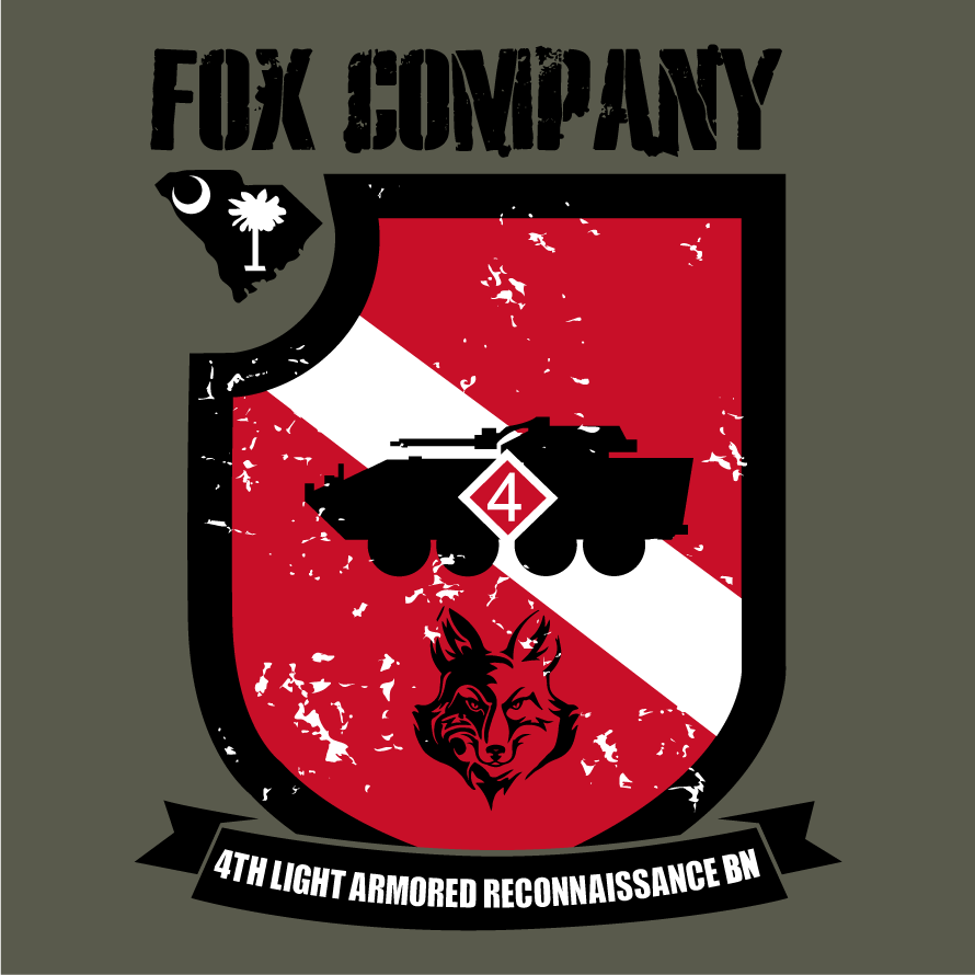 Fox Company 4th Light Armored Recon BN Unit Shirts shirt design - zoomed