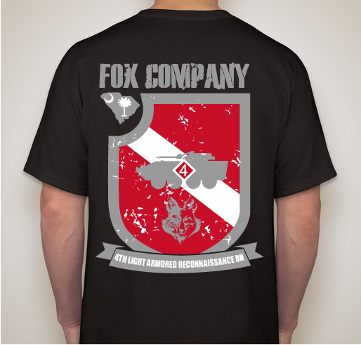 Fox Company 4th Light Armored Recon BN Unit Shirts Fundraiser - unisex shirt design - back