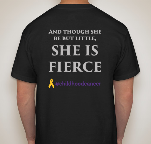To support our LuciaBrave team in the Light the Night Fundraiser of Leukemia and Lymphoma Society Fundraiser - unisex shirt design - back