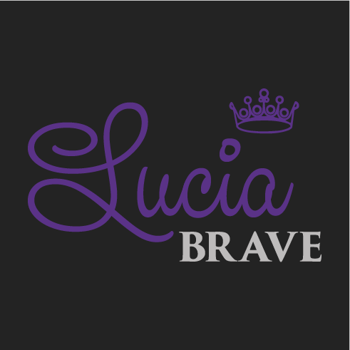 To support our LuciaBrave team in the Light the Night Fundraiser of Leukemia and Lymphoma Society shirt design - zoomed