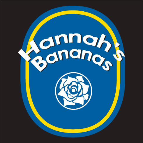 Hannah's Bananas 2018 shirt design - zoomed