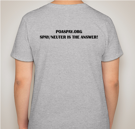 Promote Our Spay/Neuter Clinic - Save Lives! Fundraiser - unisex shirt design - back