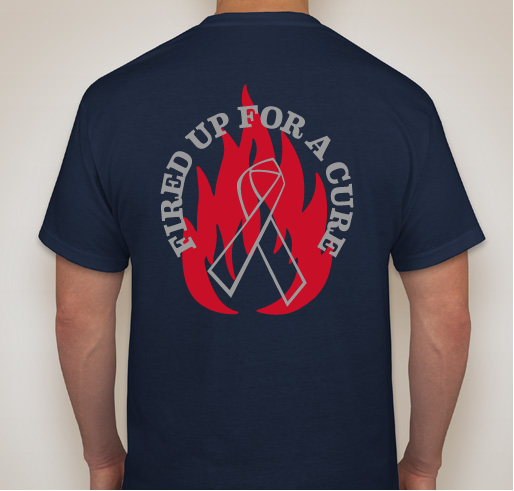 Fire Fight Neil's Brain Cancer Fundraiser - unisex shirt design - back