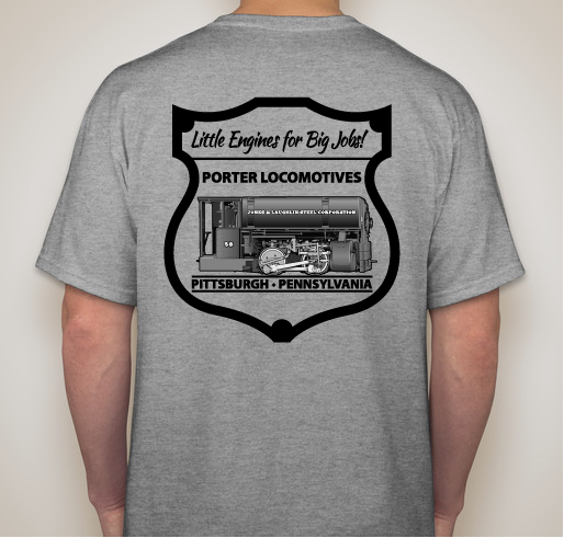 J&L 58 Porter Locomotive Shirts Fundraiser - unisex shirt design - back