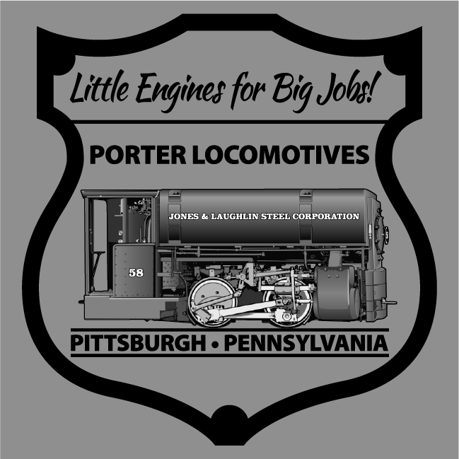 J&L 58 Porter Locomotive Shirts shirt design - zoomed
