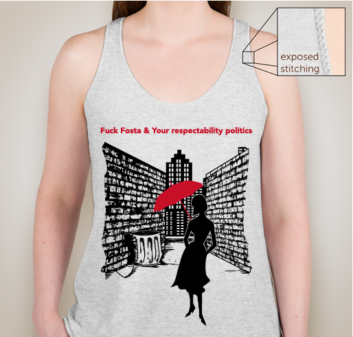 For a community response against Fosta- June 2st rally Fundraiser - unisex shirt design - front