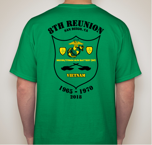 USMC - 3rd 155/175 Gun Battery 8th Annual Reunion Fundraiser - unisex shirt design - back