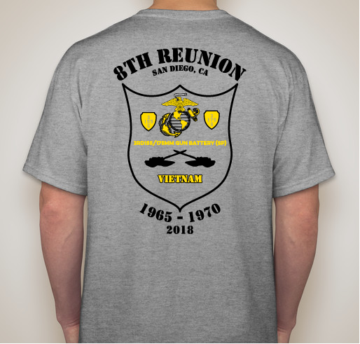 USMC - 3rd 155/175 Gun Battery 8th Annual Reunion Fundraiser - unisex shirt design - back