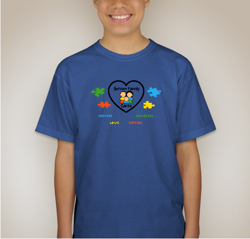 Autism Family Cares Fundraiser - unisex shirt design - back