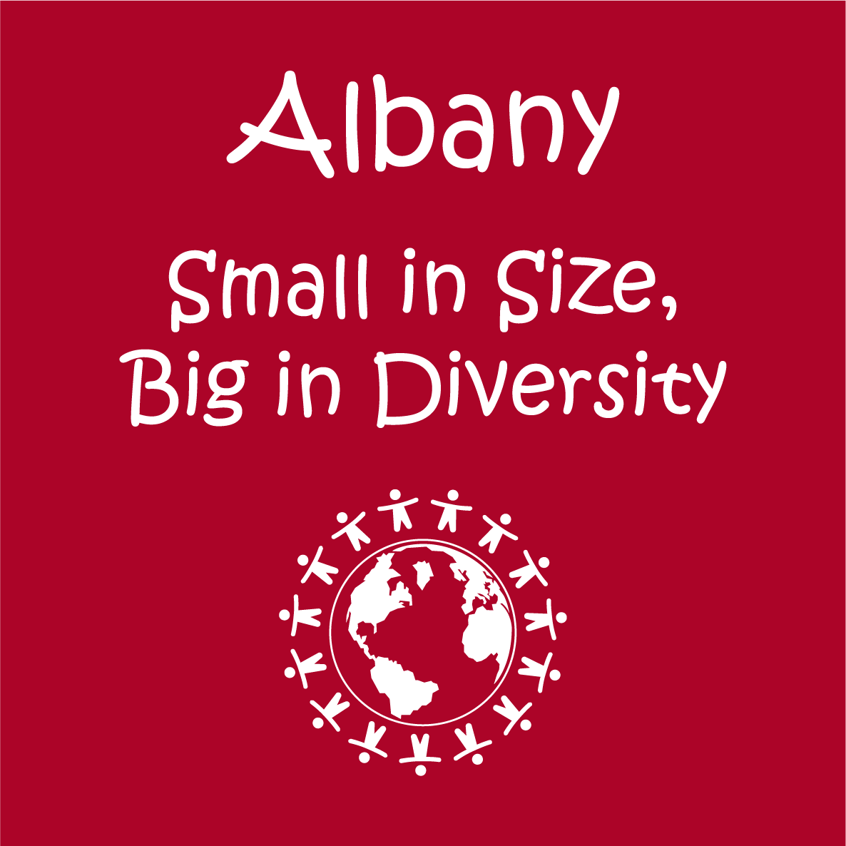 Albany Immigrant and Refugee Students shirt design - zoomed