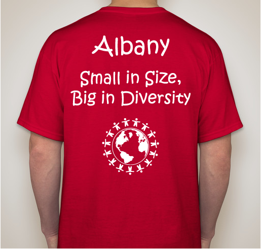 Albany Immigrant and Refugee Students Fundraiser - unisex shirt design - back