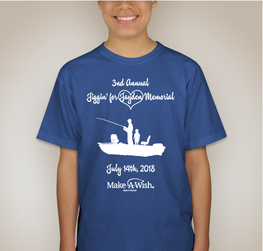 Jiggin' For Jayden Memorial Fundraiser - unisex shirt design - back