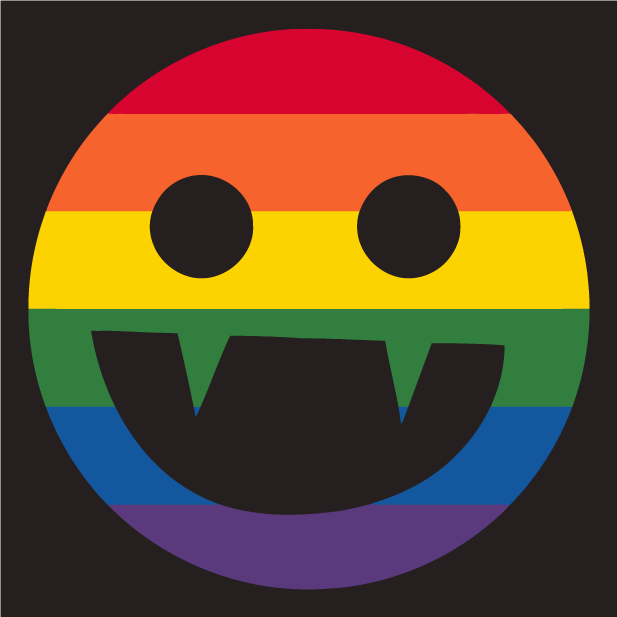 Be FANGtastic: Buy a rainbow Fang "Chronicles of Vladimir Tod" t-shirt & support LGBTQ+ youth! shirt design - zoomed