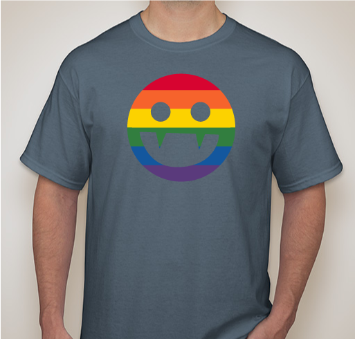 Be FANGtastic: Buy a rainbow Fang "Chronicles of Vladimir Tod" t-shirt & support LGBTQ+ youth! Fundraiser - unisex shirt design - front