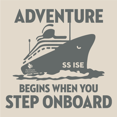 CRUISE on the SS ISE shirt design - zoomed