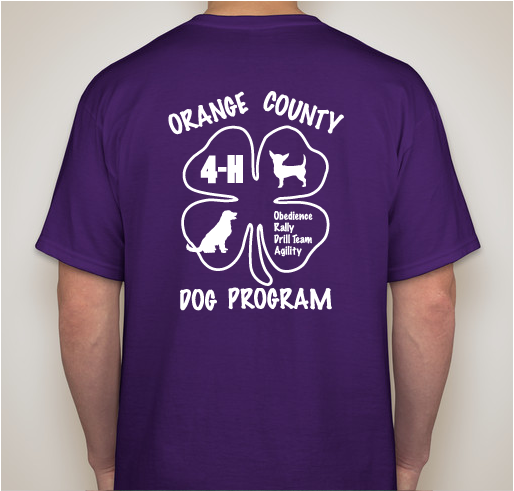 2018 Orange County 4-H Dog Program Fundraiser - unisex shirt design - back