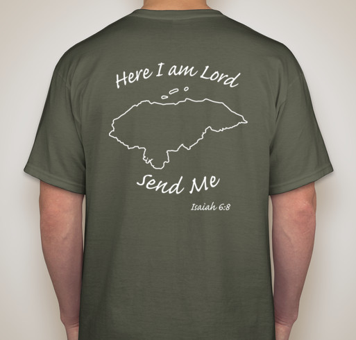 Honduras mission trip Fundraiser - unisex shirt design - back