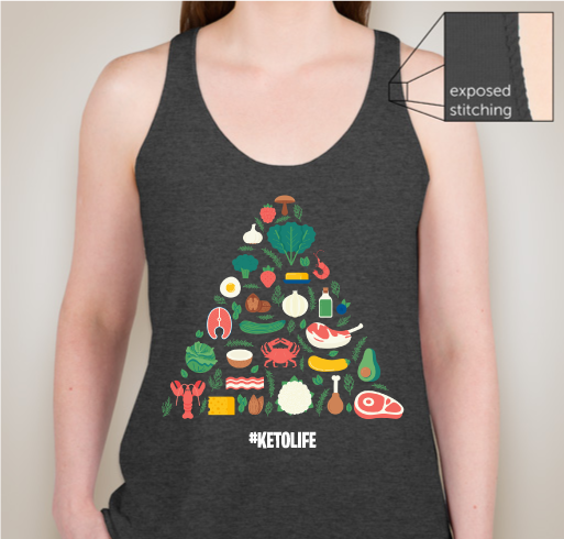 KETO LIFE TEES Fundraiser - unisex shirt design - front