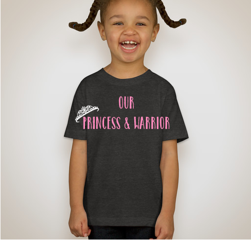 Our Princess & Warrior Fundraiser - unisex shirt design - front